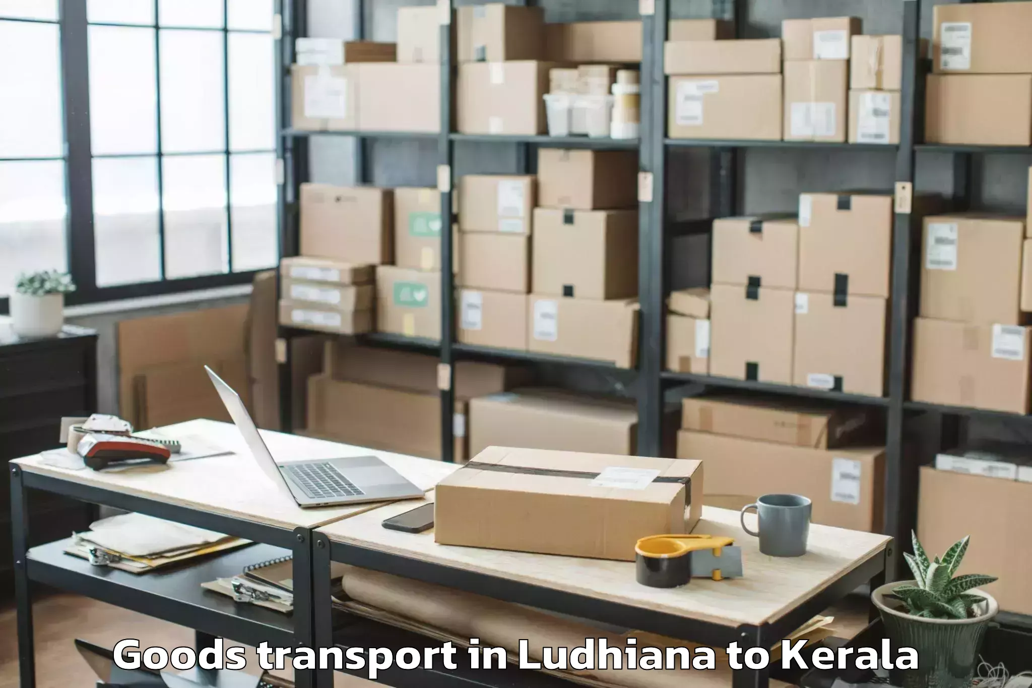 Reliable Ludhiana to Kollam Goods Transport